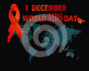 1st December World Aids Day concept