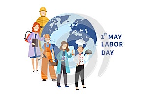 1st May Labor Day poster design