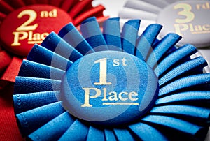 1st place winners rosette or badge
