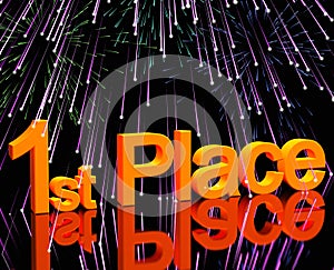 1st Place Word And Fireworks
