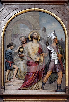 1st Stations of the Cross, Jesus is condemned to death