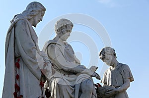 1st stations of the cross, Jesus is condemned to death, Pontius Pilate washes his hands