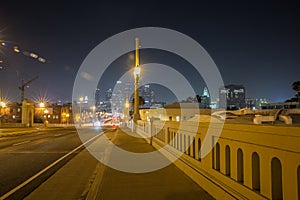 1st Street Bridge at night, Los Angeles