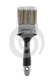 2 1/2` 63.5mm two and a half inch decorators paint brush on white with clipping path