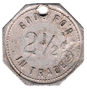 2 1/2 Cent Token