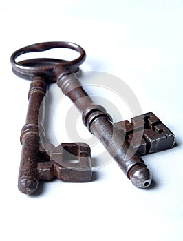 2 Antique Victorian Keys