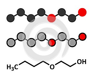 2-Butoxyethanol solvent and surfactant molecule