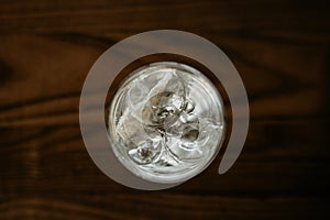 2 d perspective photo of a water glass