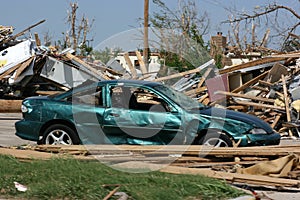 2 Door Car After Tornado