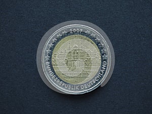 2 Euro (EUR) coin, currency of European Union (EU)