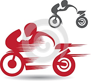 2 images of motocyclists