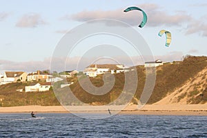 2 Kiteboarders, Hayle, Cornwall 3