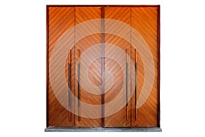 2 large wooden door