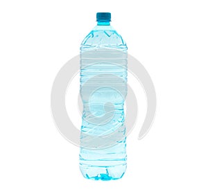 2 liter water bottle isolated on white