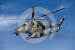 2 Mil mi-24 helicopter
