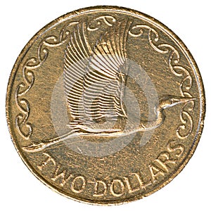 2 New Zealand dollar coin