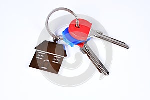 2 pairs of keys with keyring