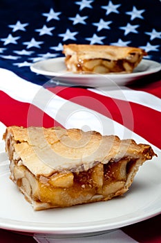 2 pcs of apple pie on the Americ