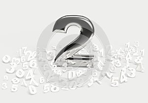 2 place number or medal competition background with small numbers