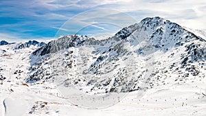 2 Pyrenees peaks in Grandvalira ski area, Andorra