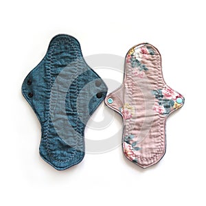 2 Reusable sanitary menstrual pads, Washable cloth pads after Washing, Eco Women Pads, Zero Waste Concept