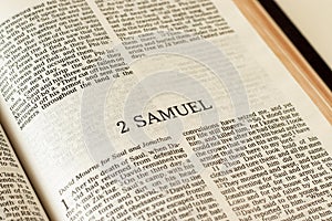 2 Samuel Holy Bible Old Testament prophet Scripture close-up