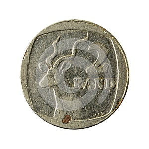 2 south african rand coin 1989 obverse