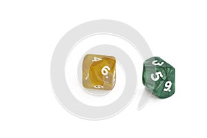 2 ten-sided dice