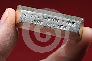 2 Troy Ounce Silver Bullion Bar