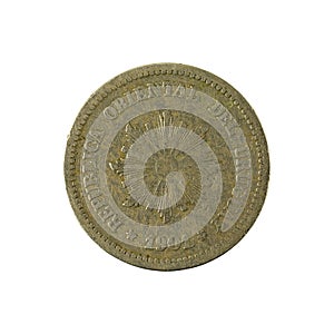 2 uruguayan centesimo coin 1901 reverse