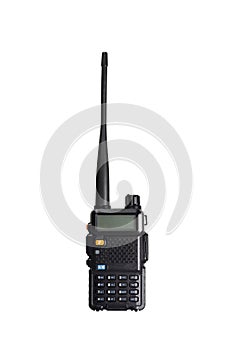 2-way portable radio isolated with cliping path