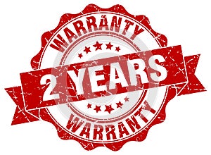 2 years warranty stamp