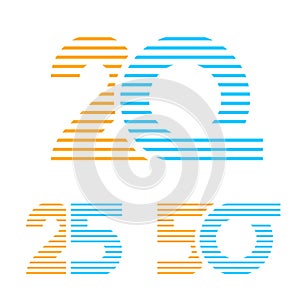 20 25 50 anniversary line number