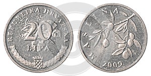 20 croatian lipa coin photo