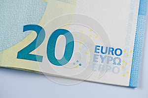 20 euro banknote - Detail