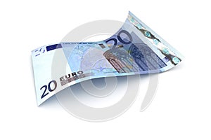 20 Euro european union currency note