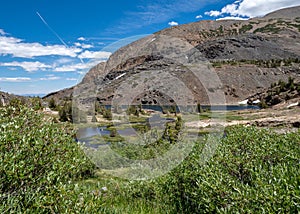 20 Lakes Basin backpacking and wilderness hiking the California Eastern Sierra Nevada Mountains in the summer