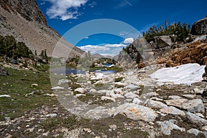 20 Lakes Basin backpacking and wilderness hiking the California Eastern Sierra Nevada Mountains in the summer