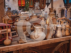 20 March 2023, Dubai, UAE: Al Seef old town village in Dubai