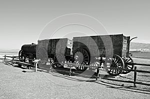 20 Mule Team Carriages, Harmony Borax Works, Furnace Creek, Death Valley, California, USA