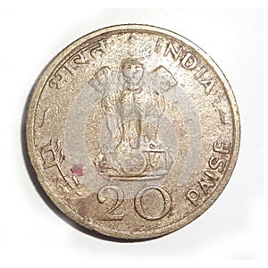 20 paisa coin generated in 1970