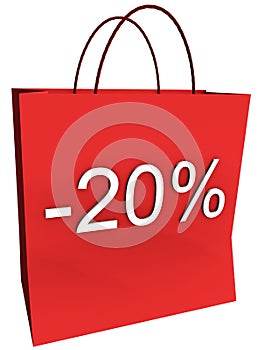 20 Percent Off Shopping Bag