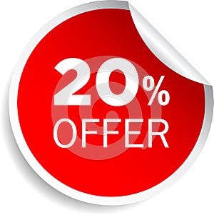 20 percentage discount offer