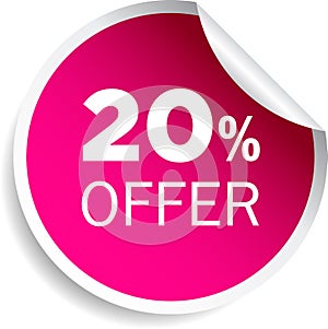 20 percentage discount offer