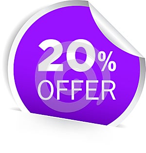 20 percentage discount offer