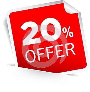 20 percentage discount offer