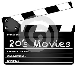 20`s Movies Clapperboard