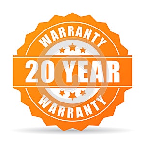 20 year warranty icon