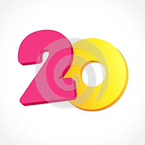 20 years anniversary logo