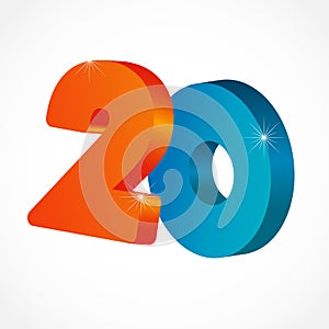 20 years anniversary logo